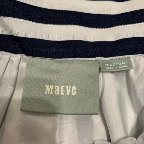 Anthropologie Maeve Striped High Waist Midi Skirt - Picture 7 of 12